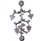 Riyo White Silver Jewellery Handmade Strand Pendant L 2in Spwhcz-110028