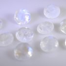 Rainbow Moonstone loose Stone 1 Pieces 7 x 7 mm Oval Multi faceted Gemstone