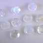 Rainbow Moonstone loose Stone 1 Pieces 7 x 7 mm Oval Multi faceted Gemstone