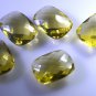 lemon Quartz loose Stone 1 Pieces 12 x 16 mm Emerald cut White faceted Gemstone