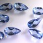 synthetic cubic zirconia Tanzanite cz loose Stone 1 Pieces 7 x 14 mm Pear Blue