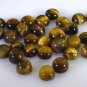 Tiger Eye loose Stone 1 Pieces 7 x 7 mm Round Brown cabochon Gemstone