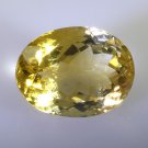 Citrine loose Stone 1 Pieces 15 x 20 mm Oval Yellow faceted Gemstone
