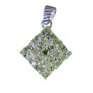 Riyo Peridot Silver Vintage Jewelry Bridge Pendant L 1in Spper-58025
