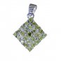 Riyo Peridot Silver Vintage Jewelry Bridge Pendant L 1in Spper-58025