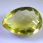 lemon Quartz loose Stone 1 Pieces 20 x 28 mm Pear Yellow faceted Gemstone