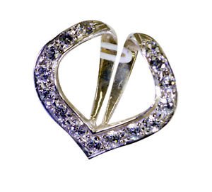 Riyo White Silver In India Sport Pendant L 1in Spwhcz-110023