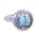 controlled Silver Fashion For Her Jewellery Gemstone Ring SRTMP7-16