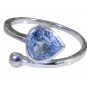 harmonious Silver Fashion For Her Jewellery Gemstone Ring SRTMP7-30