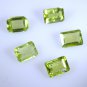 peridote loose Stone 1 Pieces 5 x 7 mm Emerald cut Green faceted Gemstone