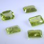 peridote loose Stone 1 Pieces 5 x 7 mm Emerald cut Green faceted Gemstone