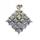 Riyo White Silver Jewellery Company Quad Pendants L 1in Spwhcz-110001