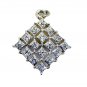 Riyo White Silver Jewellery Company Quad Pendants L 1in Spwhcz-110001