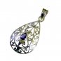 Riyo Iolite Silver And Stones Jewelry Button Pendants L 2in Spiol-38004