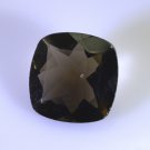Smoky Quartz loose Stone 1 Pieces 18 x 18 mm Princess Brown faceted Gemstone