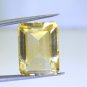 Citrine loose Stone 1 Pieces 15 x 20 mm Emerald cut Yellow faceted Gemstone
