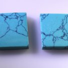 Turquoise  manmade loose Stone 1 Pieces 16 x 16 mm Princess multi cabochon Gemst