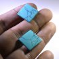 Turquoise  manmade loose Stone 1 Pieces 16 x 16 mm Princess multi cabochon Gemst