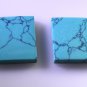 Turquoise  manmade loose Stone 1 Pieces 16 x 16 mm Princess multi cabochon Gemst