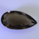 Smoky Quartz loose Stone 1 Pieces 20 x 30 mm Pear Brown faceted Gemstone