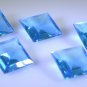 synthetic cubic zirconia Blue topaz cz loose Stone1 Pieces 13 x 13 mm Princess