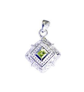 Riyo Peridot Wholesale 925 Silver Ethnic Pendant L 1in Spper-58063