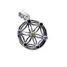 Riyo  Gemstone Silver Jewellery Stand Skull Pendants L 1in Spmul-52005