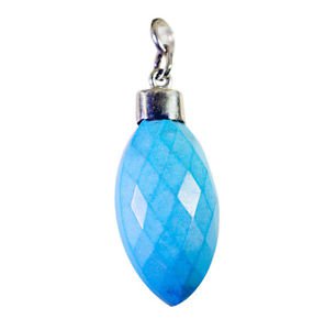 Riyo Turquoise Silver Indian Jewelry Medallion Pendants L 1in Sptur-82009