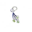 Riyo Peridot Silver Stamped Jewellery Chevron Pendants L 1in Spper-58018