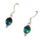 Riyo Malachite 0.925 Sterling Silver Antique Earrings L 1in Semal-48018