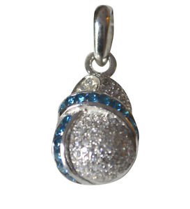 Riyo 925 Solid Sterling Silver Textured Pendant L 1in Spmucz-116011