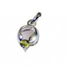 Riyo Peridot So Silver Jewellery Graduated Pendant L 1in Spper-58034