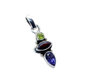Riyo  Gemstone Silver Jewellery Shop Row Pendants L 1in Spmul-52003