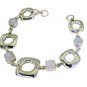 Riyo Rainbow  Famous T Bar Bracelet Silver L 7.5in Sbrarmo-64002