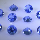 synthetic cubic zirconia Blue shappire cz loose gemstones 1 Pieces 7 x 7 mm Roun