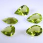 peridote loose Stone 1 Pieces 7 x 10 mm Pear Green faceted Gemstone