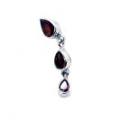 Riyo Garnet Elegant Silver Jewelry Peace Pendants L 1in Spgar-26007