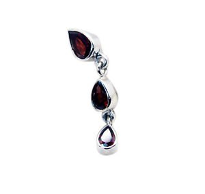 Riyo Garnet Elegant Silver Jewelry Peace Pendants L 1in Spgar-26007