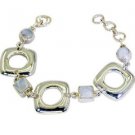 Riyo Rainbow  Fashion Jewellery Silver Bracelet L 7.5in Sbrarmo-64003