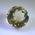 lemon Quartz loose Stone 1 Pieces 25 x 25 mm Round Yellow faceted Gemstone