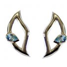 Riyo Blue Topaz Silver Fashion Jewelry Gems L 1in Sebto-10024
