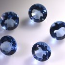synthetic cubic zirconia Tanzanite cz loose Stone 1 Pieces 12 x 12 mm Round Blue