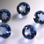 synthetic cubic zirconia Tanzanite cz loose Stone 1 Pieces 12 x 12 mm Round Blue