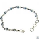 Riyo Blue Topaz Essentials Jewellery Victorian Silver Bracelet L 7.5in Sbrabtz-1