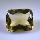 lemon Quartz loose Stone 1 Pieces 20 x 24 mm Princess Yellow faceted Gemstone