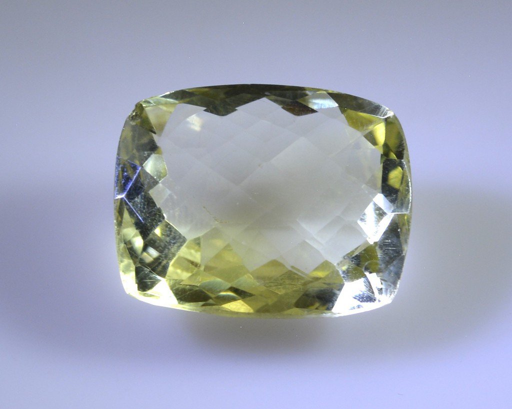 lemon Quartz loose Stone 1 Pieces 16 x 20 mm Emerald cut Yellow faceted Gemstone