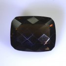 Smoky Quartz loose Stone 1 Pieces 18 x 22 mm Emerald cut Brown faceted Gemstone