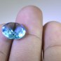 synthetic cubic zirconia Blue topaz cz loose Stone 1 Pieces 12 x 12 mm Round Blu