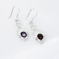 Riyo Garnet Silver Online Jewellery Party Wear Earring L 1in Segar-26061