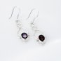 Riyo Garnet Silver Online Jewellery Party Wear Earring L 1in Segar-26061